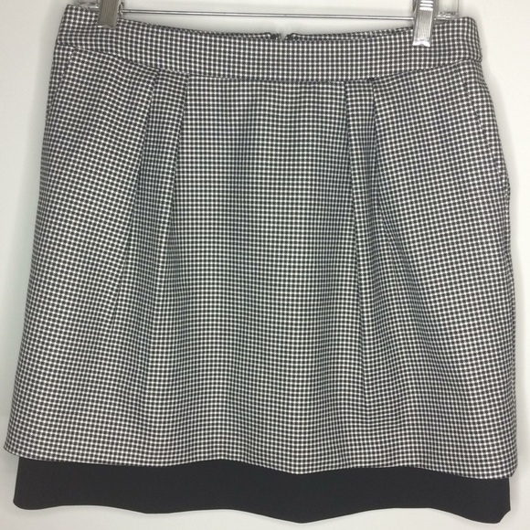 Vince Camuto Houndstooth Skirt Size 6 - Picture 3 of 9